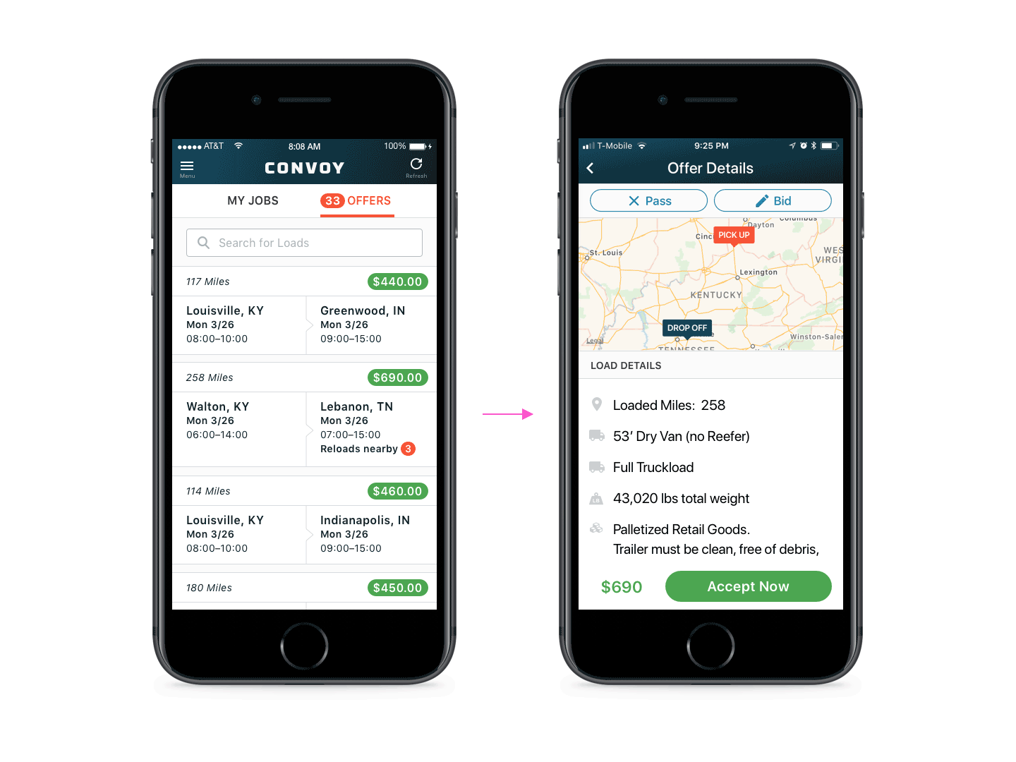 convoy driver app 