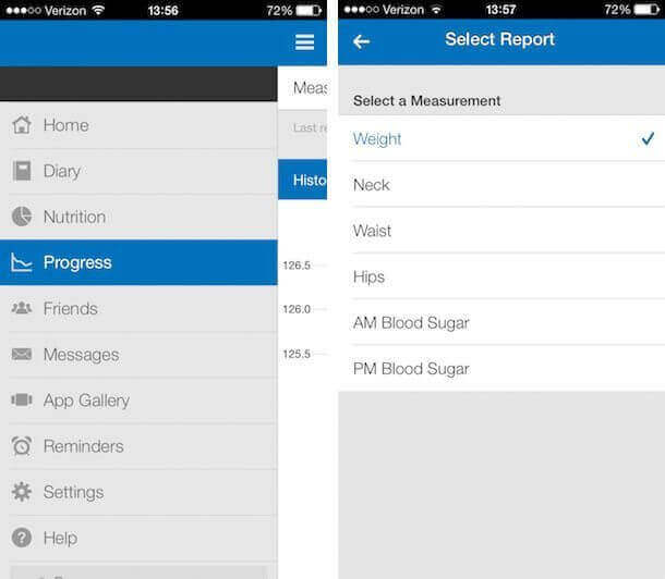 With the application, users receive access to a massive database of foods