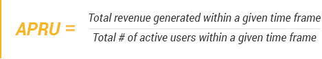 ARPU - mobile marketing metric