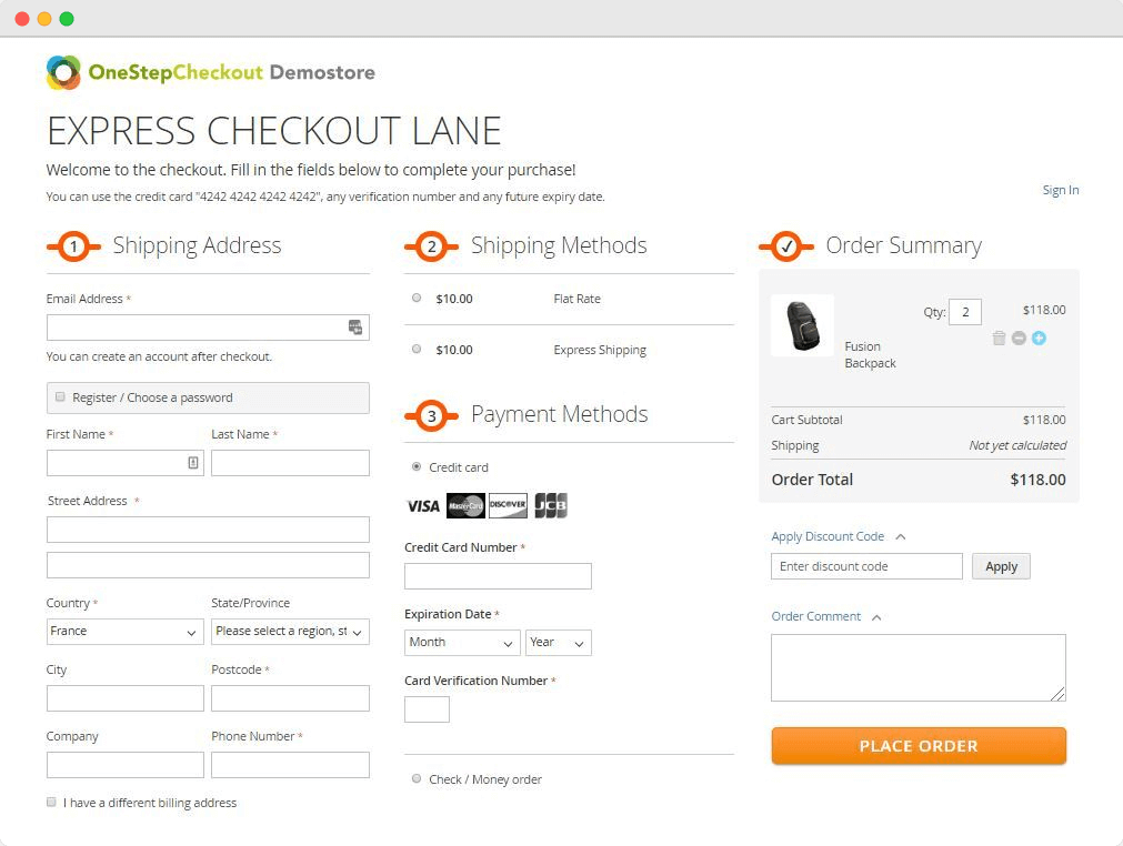 express checkout magento 2