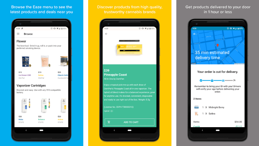 medical cannabis delivery app 